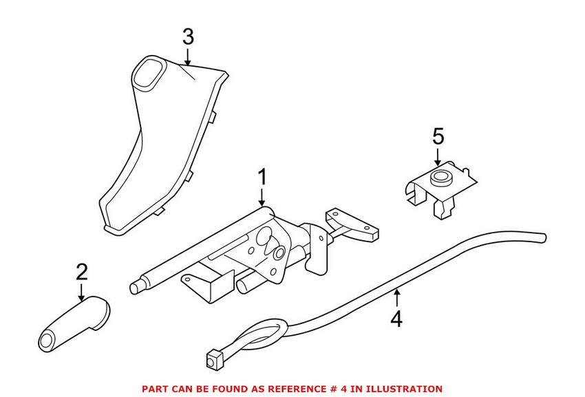 BMW Parking Brake Cable 34406857640